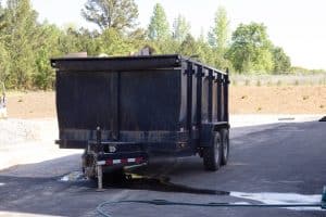 metal trash dumpster